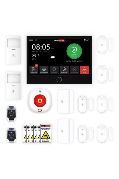 DanGear Exclusive Alarmsystem Pakke 100-150m2