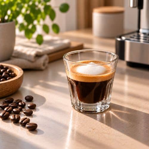 en espresso macchiato kaffe