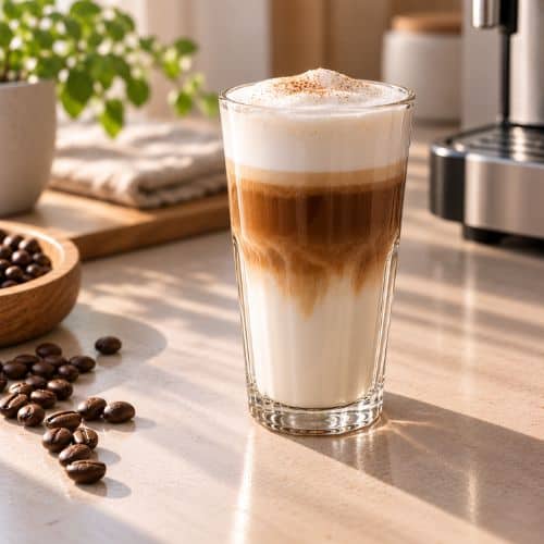 en latte macchiato kaffe