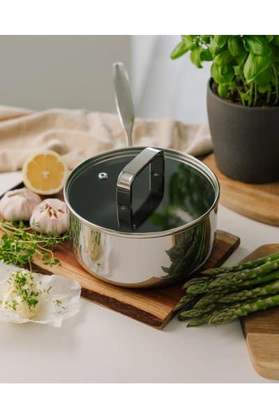 Qookware Kasserolle Med Låg 2,2 L 6-Ply Fusion