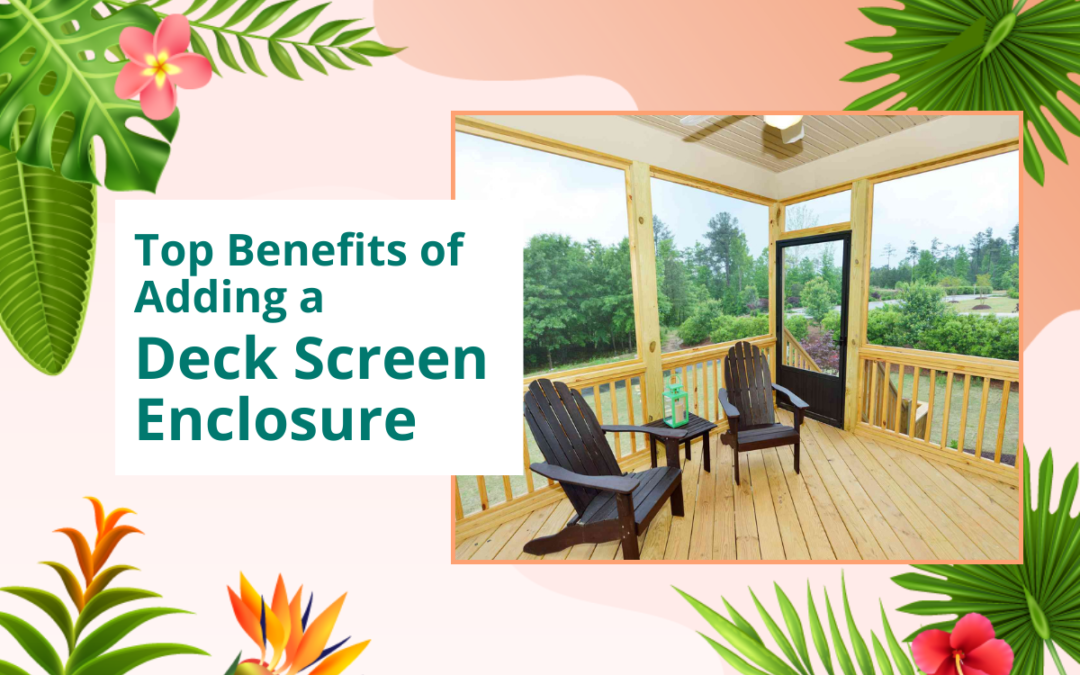 Discover the top benefits of adding a deck screen enclosure to your Florida home. Perfect for Jacksonville and St. Augustine residents!