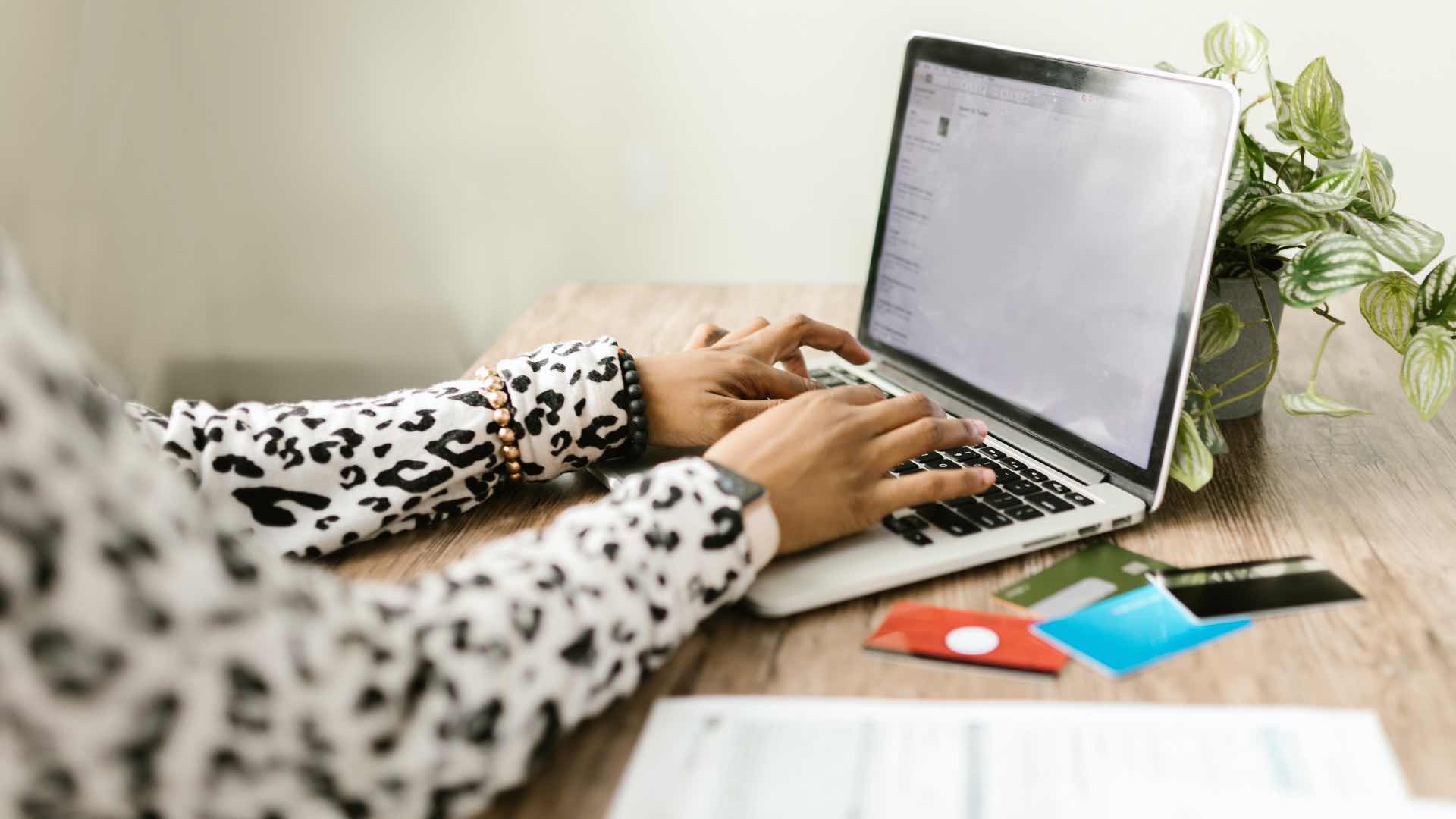 Electronic Invoicing Hands On Laptop