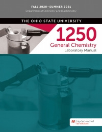 CHEMISTRY 1250 General Chemistry Laboratory Manual – FALL 2020-SUMMER 2021 – The Ohio State University 1st Edition – PDF ebook