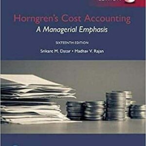 Horngren's Cost Accounting: A Managerial Emphasis, 16th edition (Global) – PDF ebook