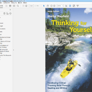 Thinking for Yourself 9th byMarlys Mayfield – PDF ebook