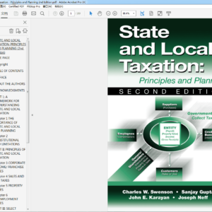 State and Local Taxation: Principles and Planning 2nd – PDF ebook