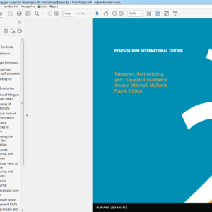 Takeovers Restructuring and Corporate Governance 4th International – PDF ebook