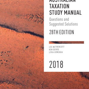 Australian Taxation Study Manual 2018: Questions and Suggested Solutions – PDF ebook