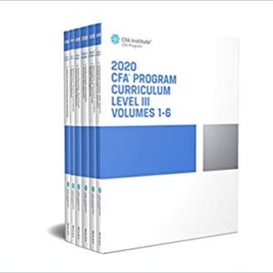 CFA Program Curriculum 2020 Level III, Volumes 1 – 6 (CFA Curriculum 2020) – PDF ebook