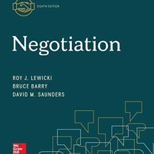 Negotiation 8th Edition by Roy Lewicki – PDF ebook