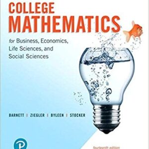 College Mathematics for Business, Economics, Life Sciences, and Social Sciences 14th Edition – PDF ebook