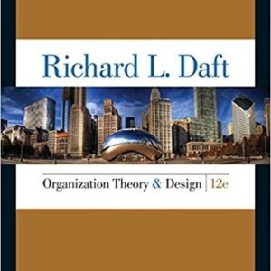 Organization Theory And Design 12th Edition – PDF ebook