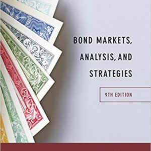 Bond Markets Analysis and Strategies 9th by Frank J. Fabozzi – PDF ebook