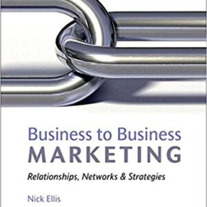Business to Business Marketing: Relationships, Networks, and Strategies – PDF ebook