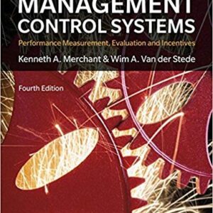 Management Control Systems 4th Edition by Kenneth Merchant – PDF ebook