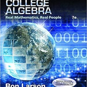 College Algebra: Real Mathematics, Real People 7th Edition – PDF ebook