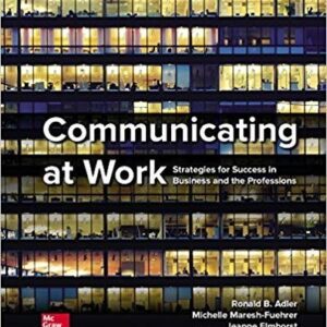 Communicating at Work 12th Edition by Ronald Adler – PDF ebook
