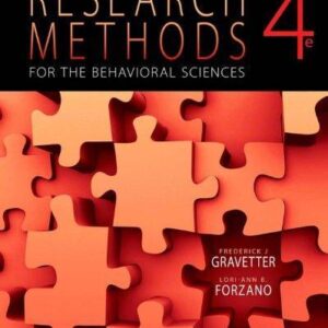 Research Methods For The Behavioral Sciences 4Th Edition – PDF ebook