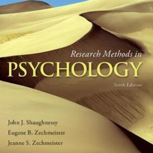 Research Methods In Psychology 10Th Edition – PDF ebook