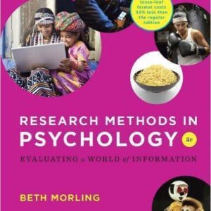 Research Methods In Psychology Evaluating A World Of Information 2Nd Edition – PDF ebook