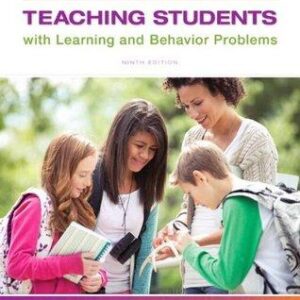 Strategies For Teaching Students With Learning And Behavior Problems 9th Edition – PDF ebook