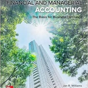 Financial and Managerial Accounting 20th edition