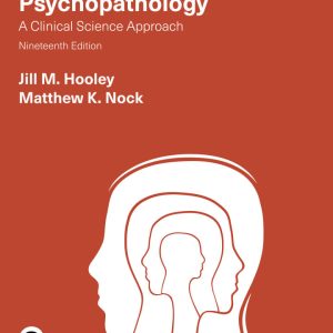 Psychopathology A Clinical Science Approach 19th edition