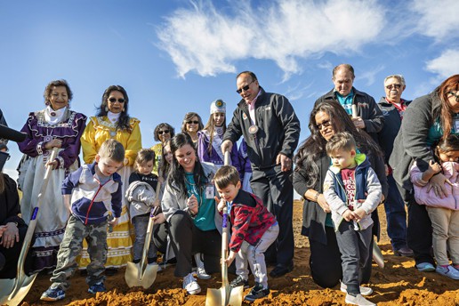 Chief attends the Head Start ground breaking in Durant, OK