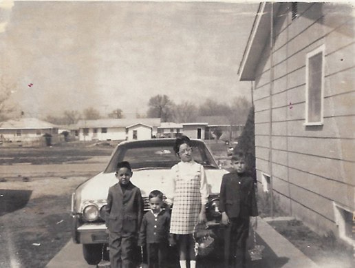 Chief Gary Batton with his siblings in Kansas (L-R): Joe, Gary, Brenda and Fred