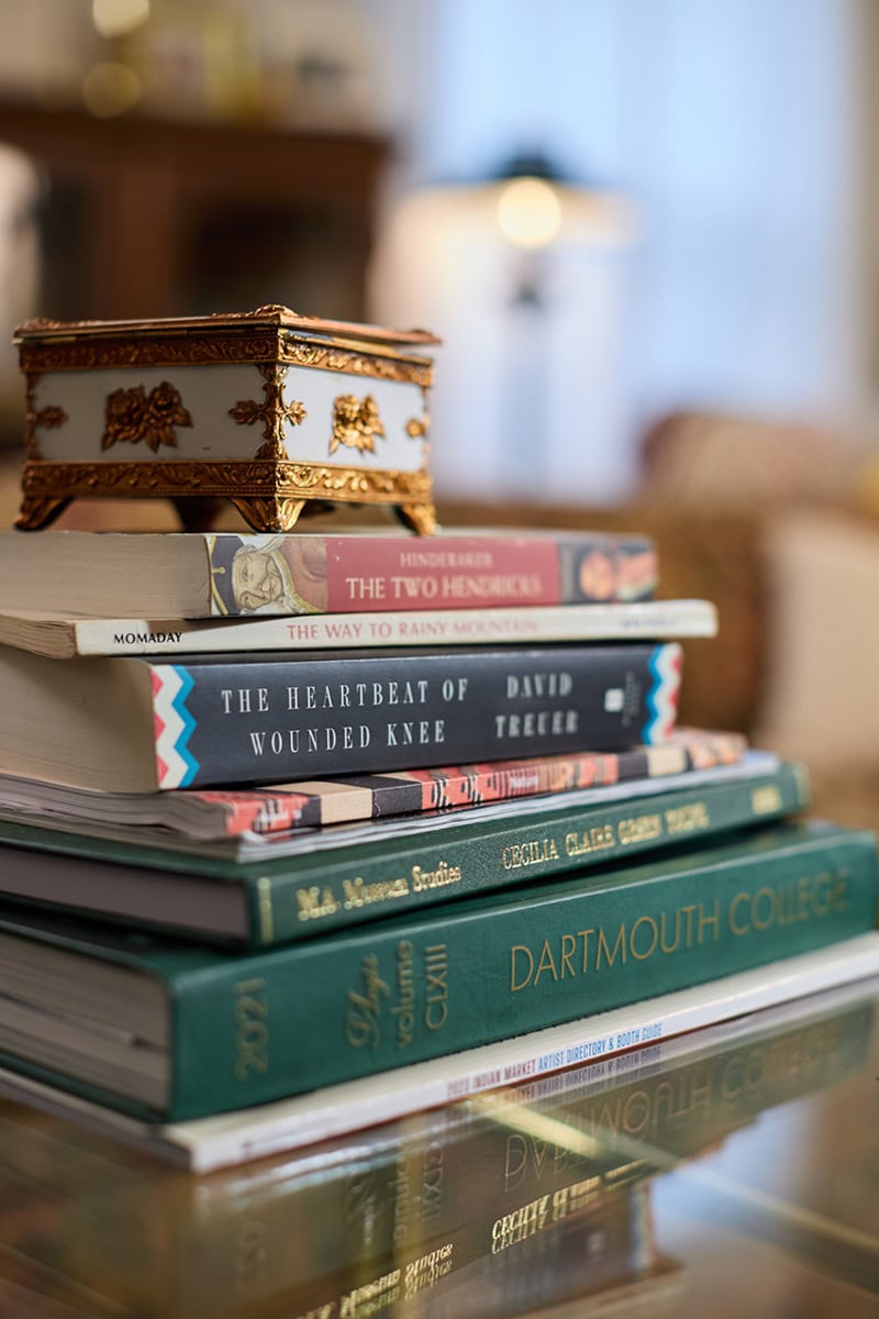 a stack of books