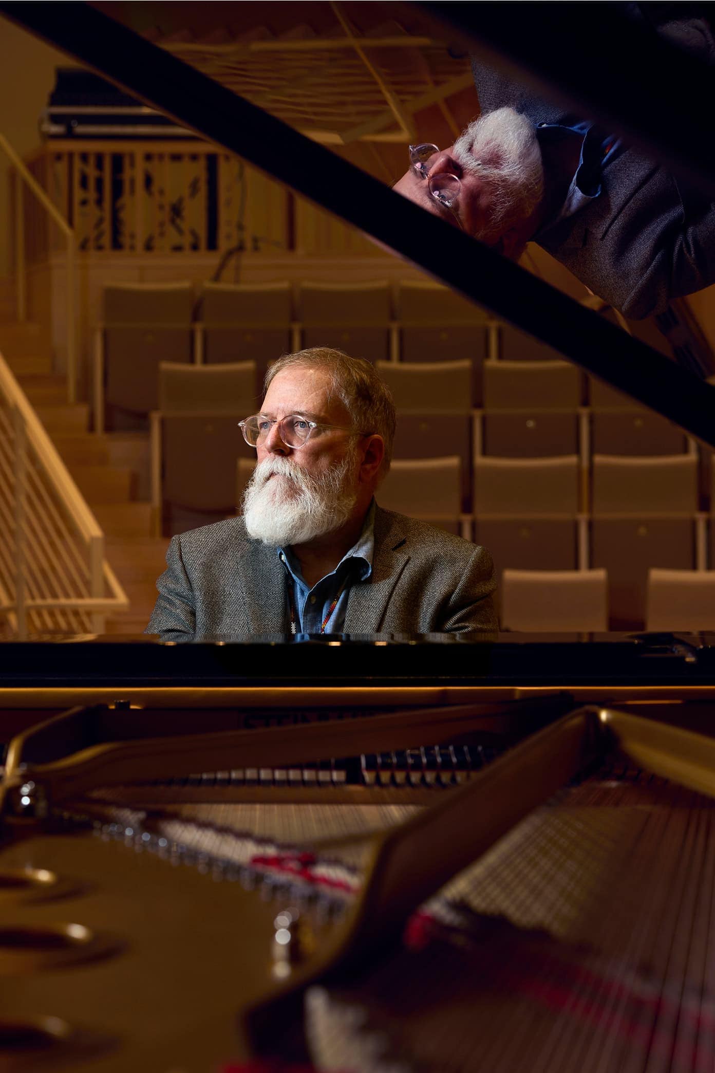 Charles Shadle playing the Piano