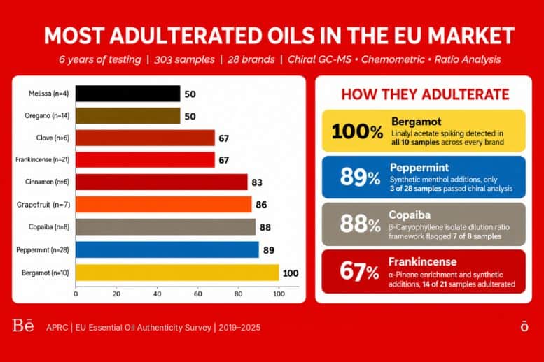 Adulterated essential oils