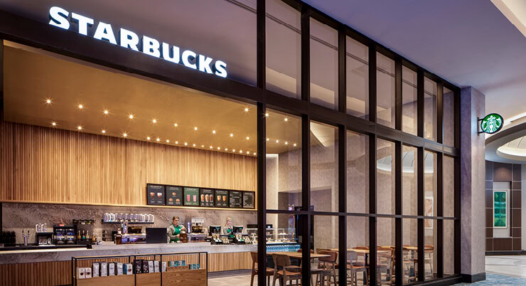 Exterior view of Starbucks at Choctaw