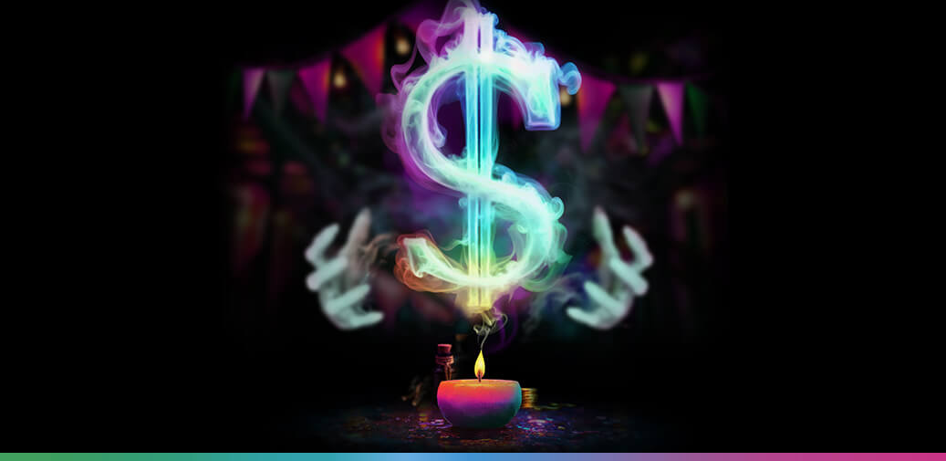 Ghost dollar sign