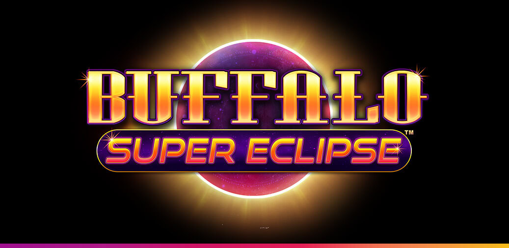 Buffalo Super Eclipse logo over a glowing solar eclipse.