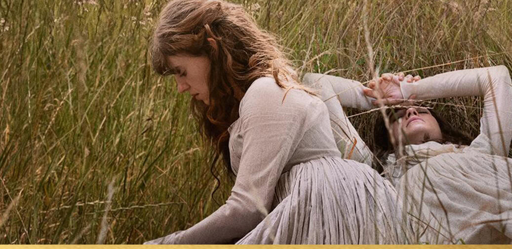 Girl laying in the field