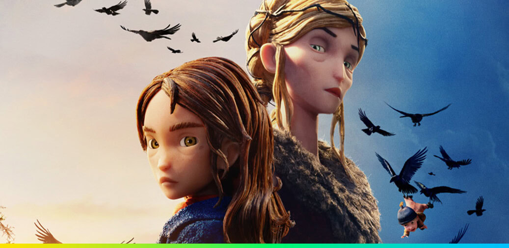 Two clay female characters