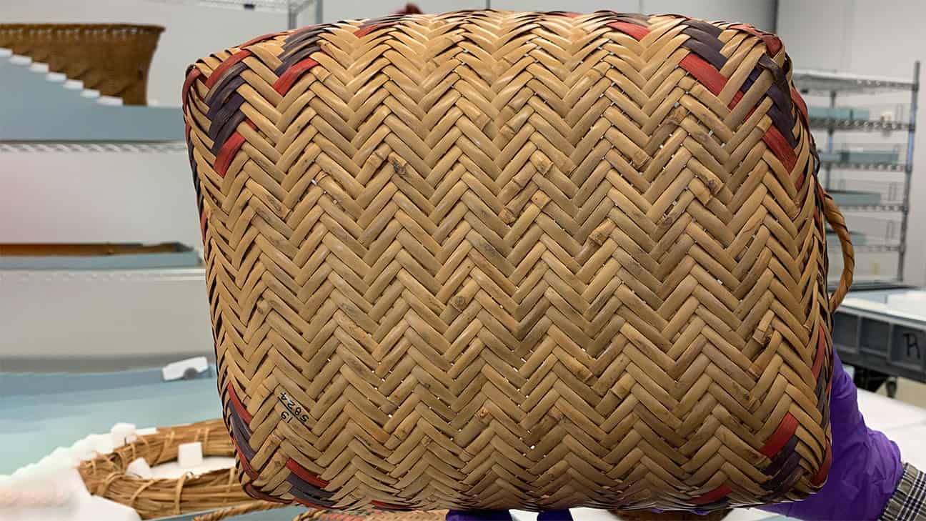 Choctaw rivercane basket