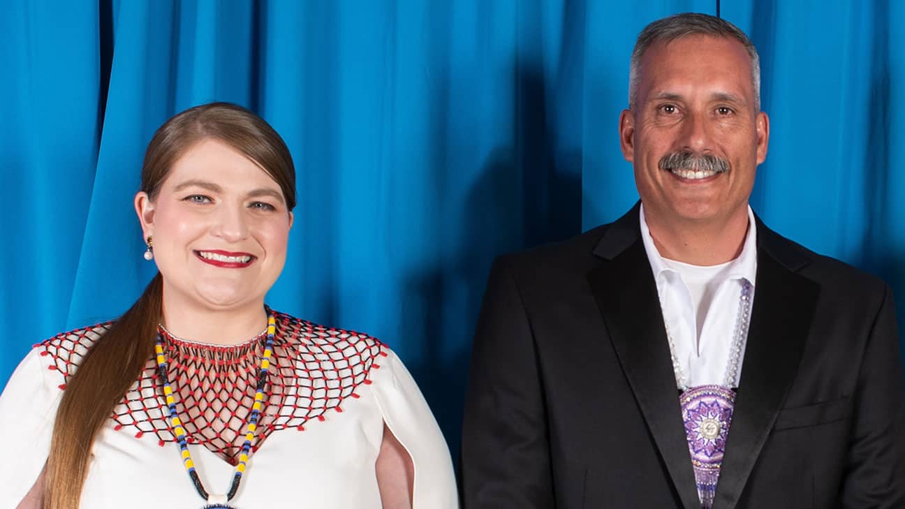 Kelbie Kennedy and Assistant Chief Jack Austin Jr.