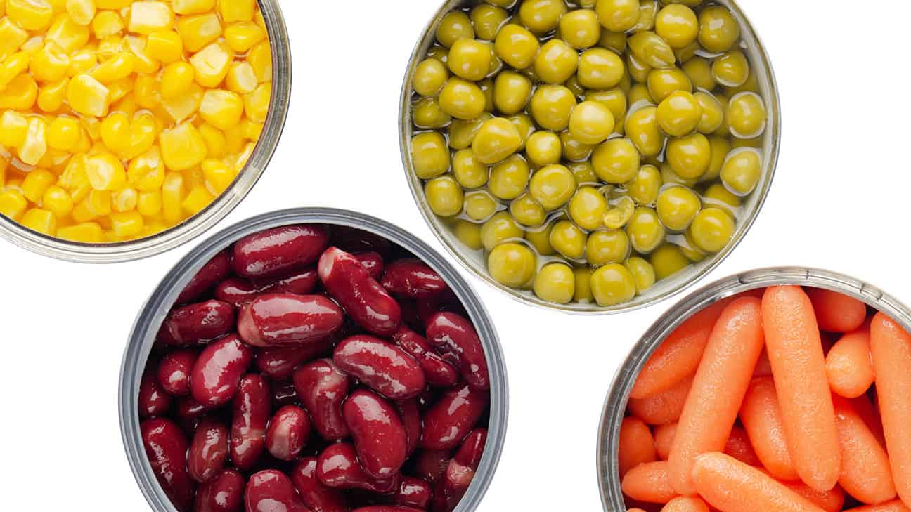 Canned vegetables