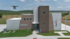 Drone flying over new FAA Unmanned Aircraft Systems Test Site