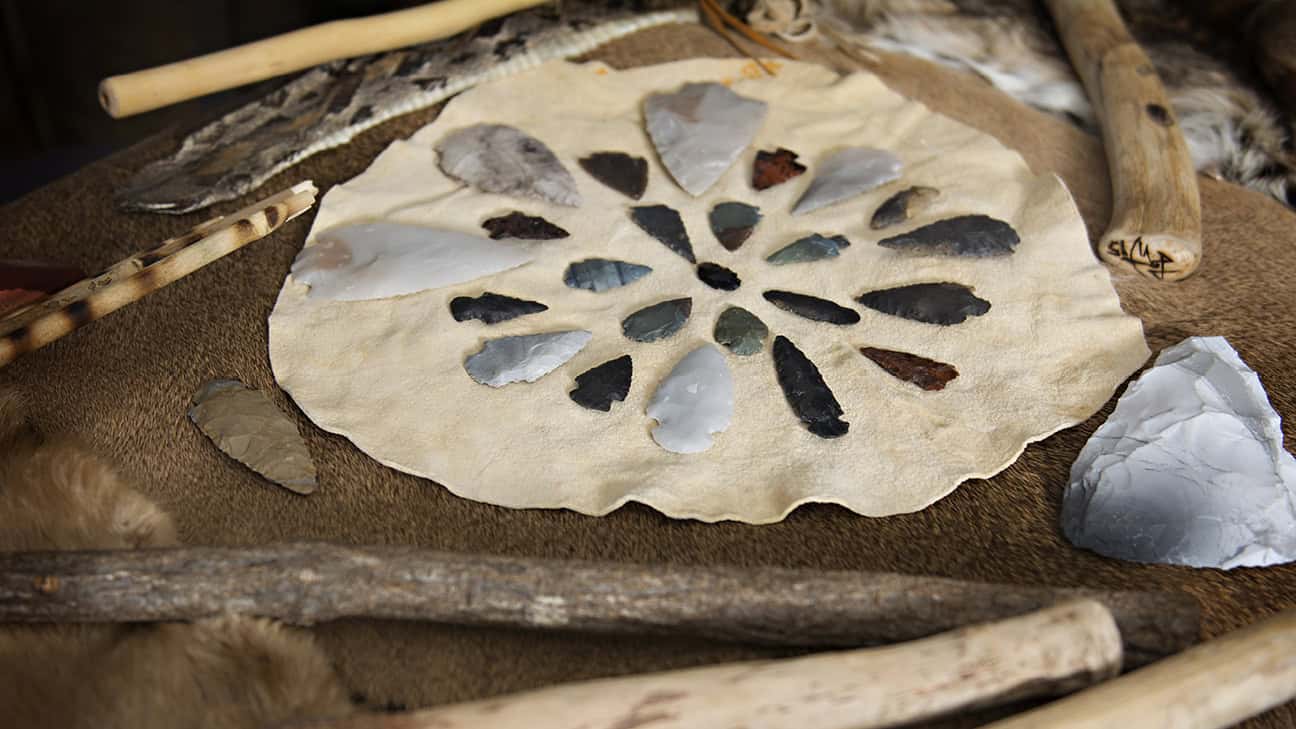 A group of arrowheads.