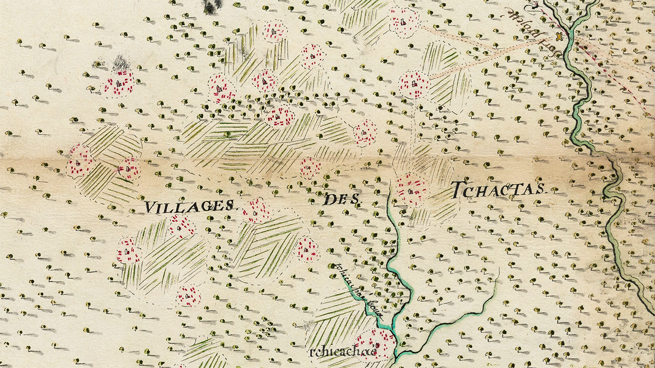A map to give an idea of the location of the Indian villages