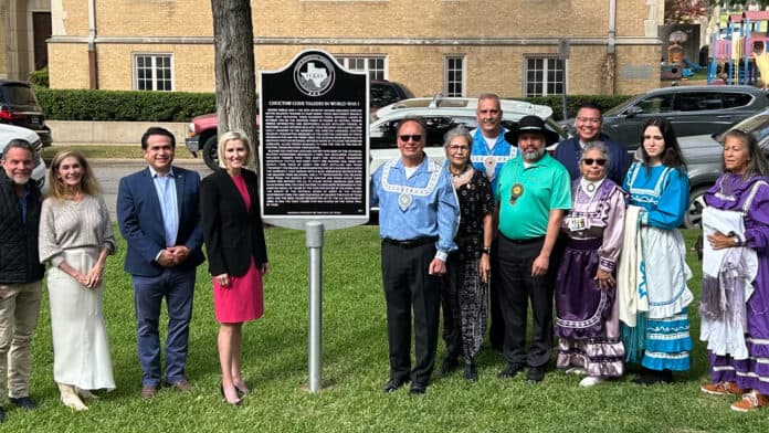 Chief Batton at the Code Talkers Ceremony in Fort Worth