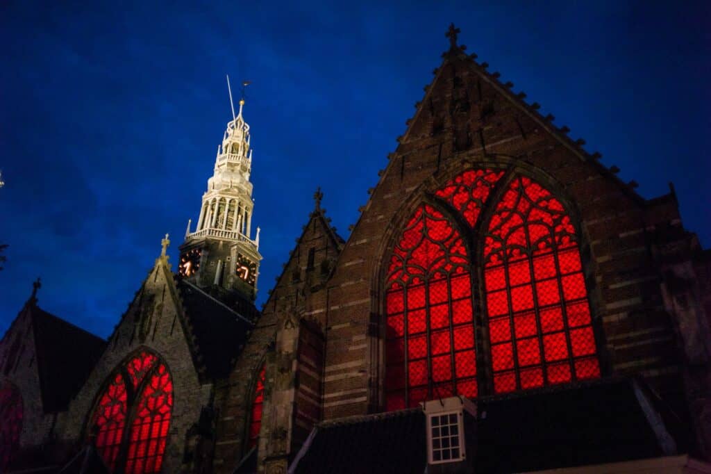 Oude Kerk in the red light district