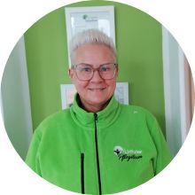 Pflegehelferin Sandra
