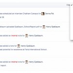 Filter Options for Latest Activity