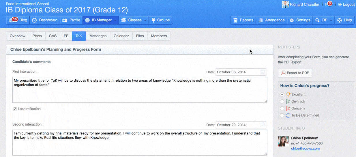 Released Today: Updated Dp Forms On Managebac