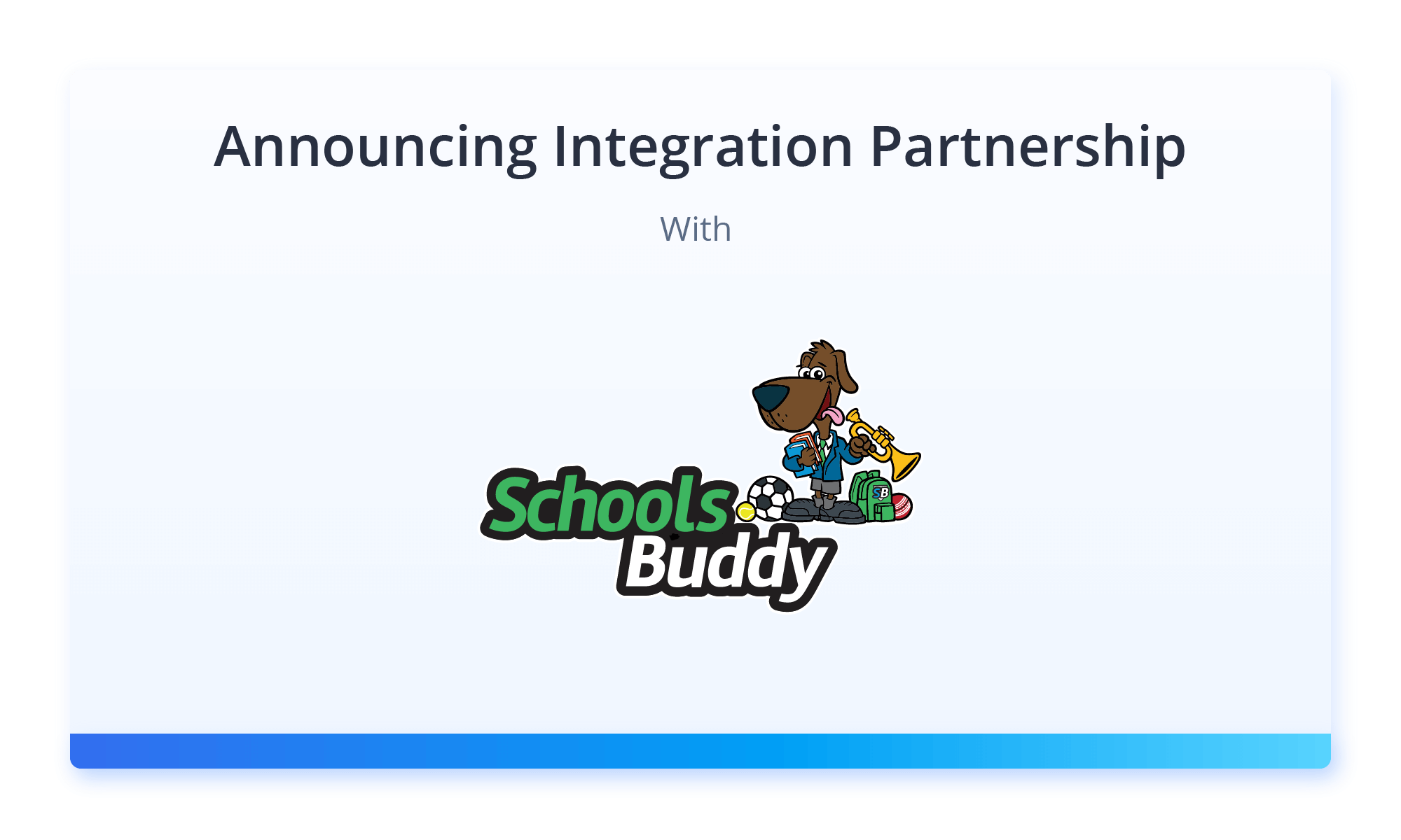 Announcing Integration Partnership With Schoolsbuddy