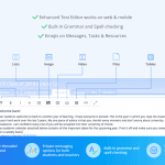 Enhanced Text Editor and Messaging User Interface Improvements
